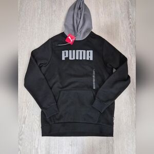 Puma Black Hoodie with Gray Hood